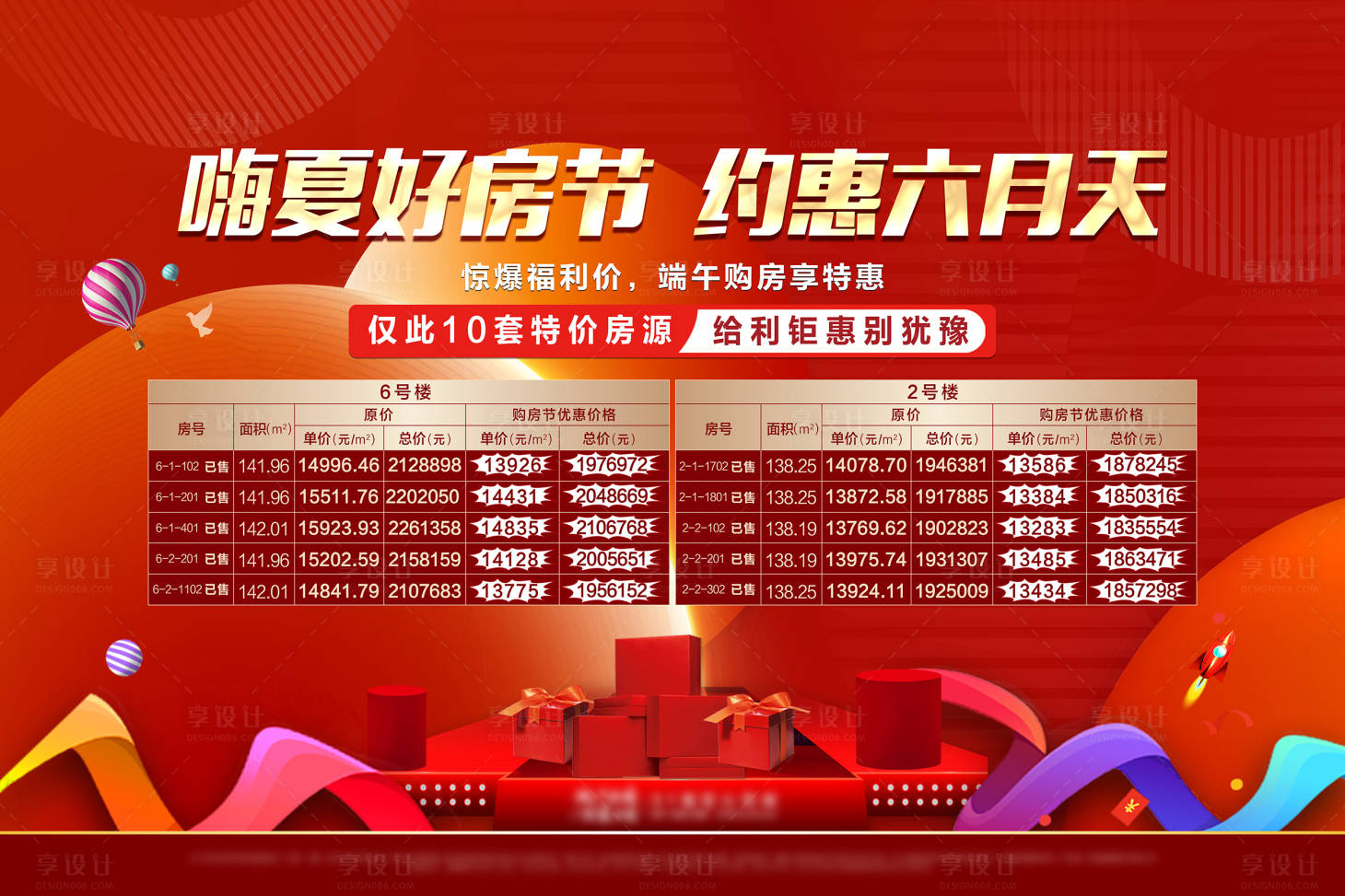 源文件下载【享设计】搜索编号：71730006157723002【地产特价房源展板】