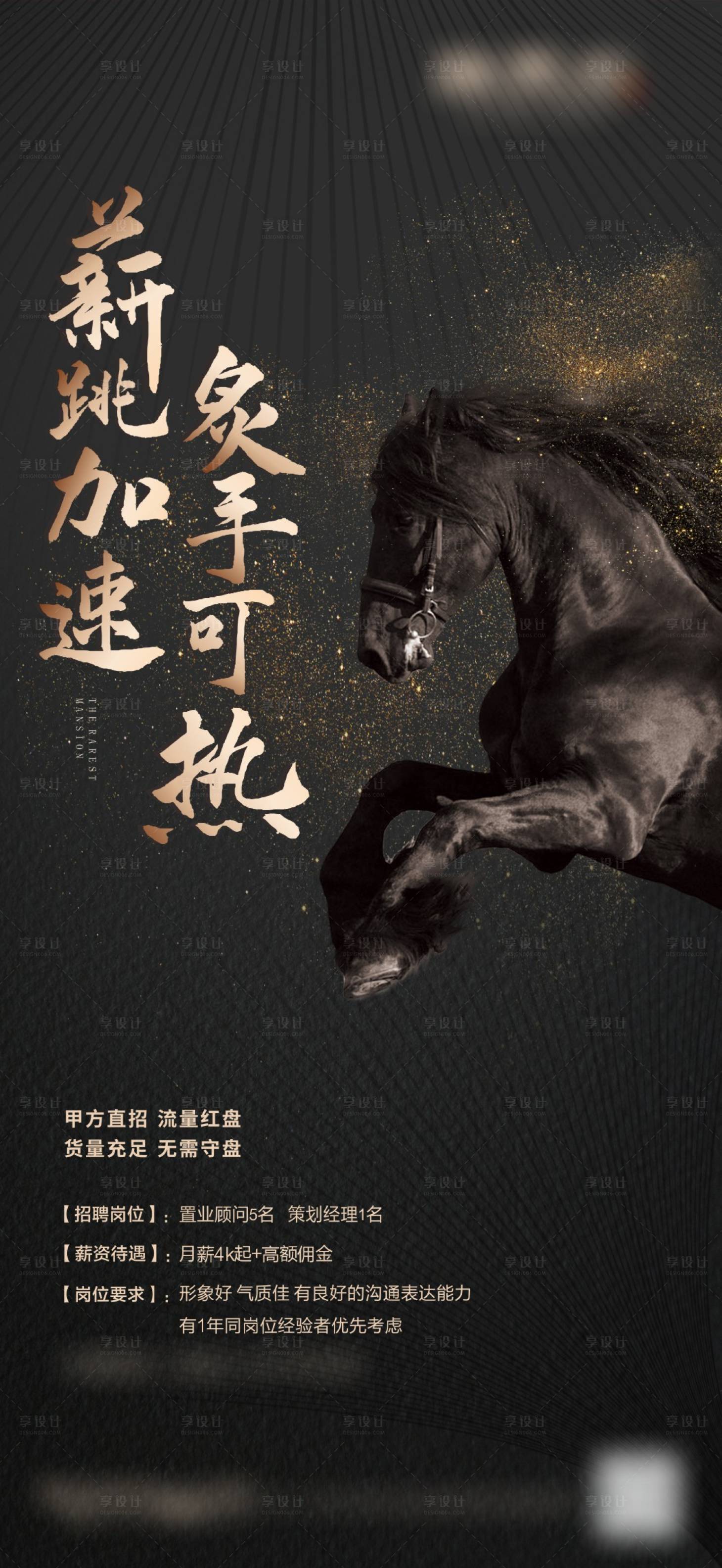 源文件下载【黑金招聘单图】编号：85320006206912605