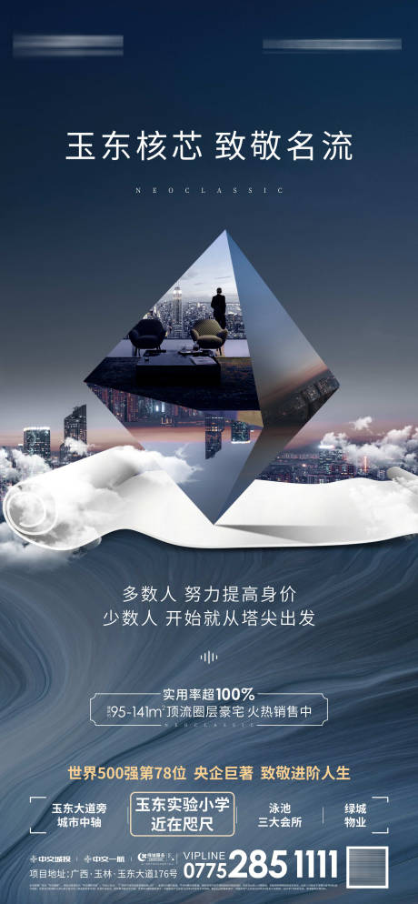 源文件下载【房地产城市塔尖海报】编号：20210822120443631