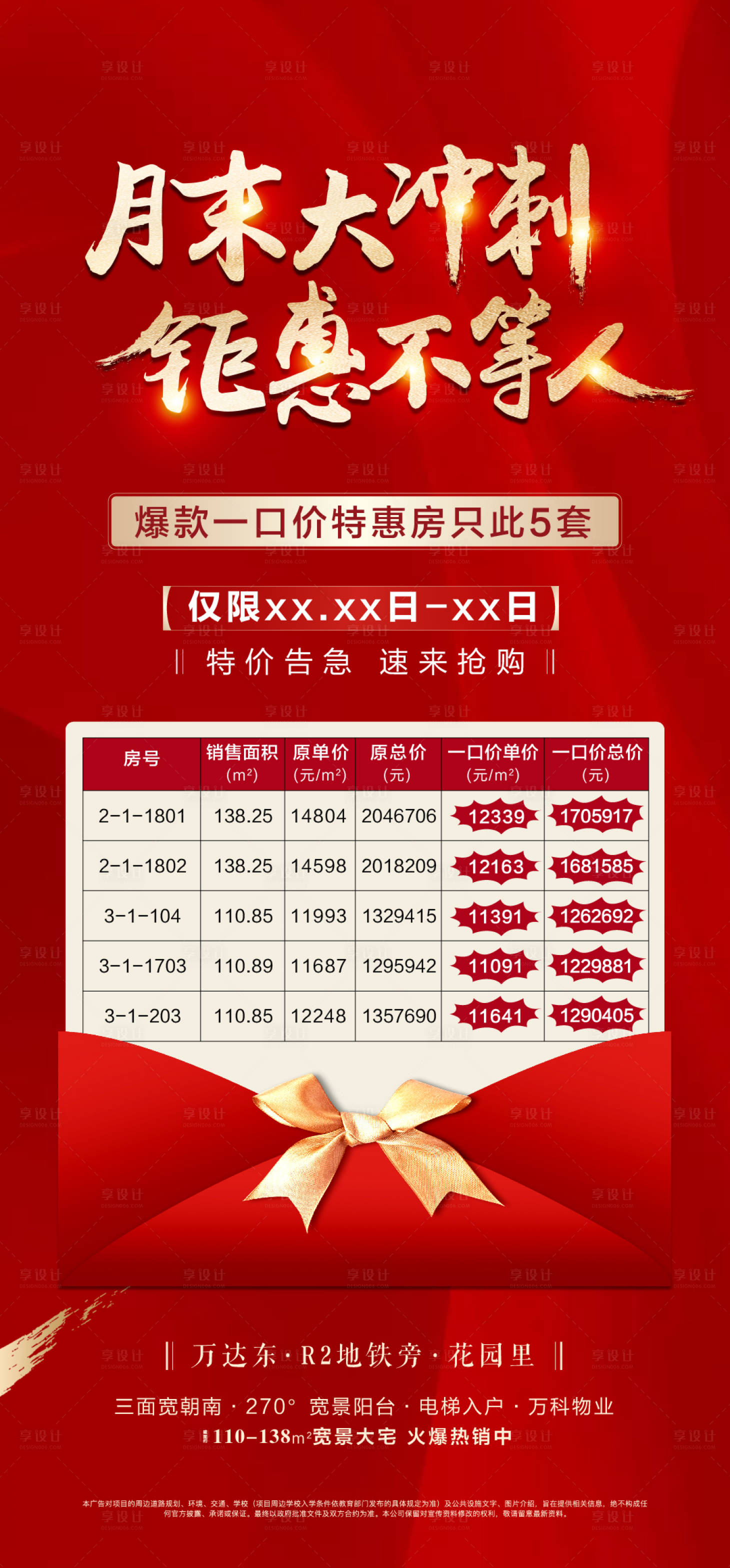 源文件下載【享設計】搜索編號：60060006052082803【地產紅色特價房海報】