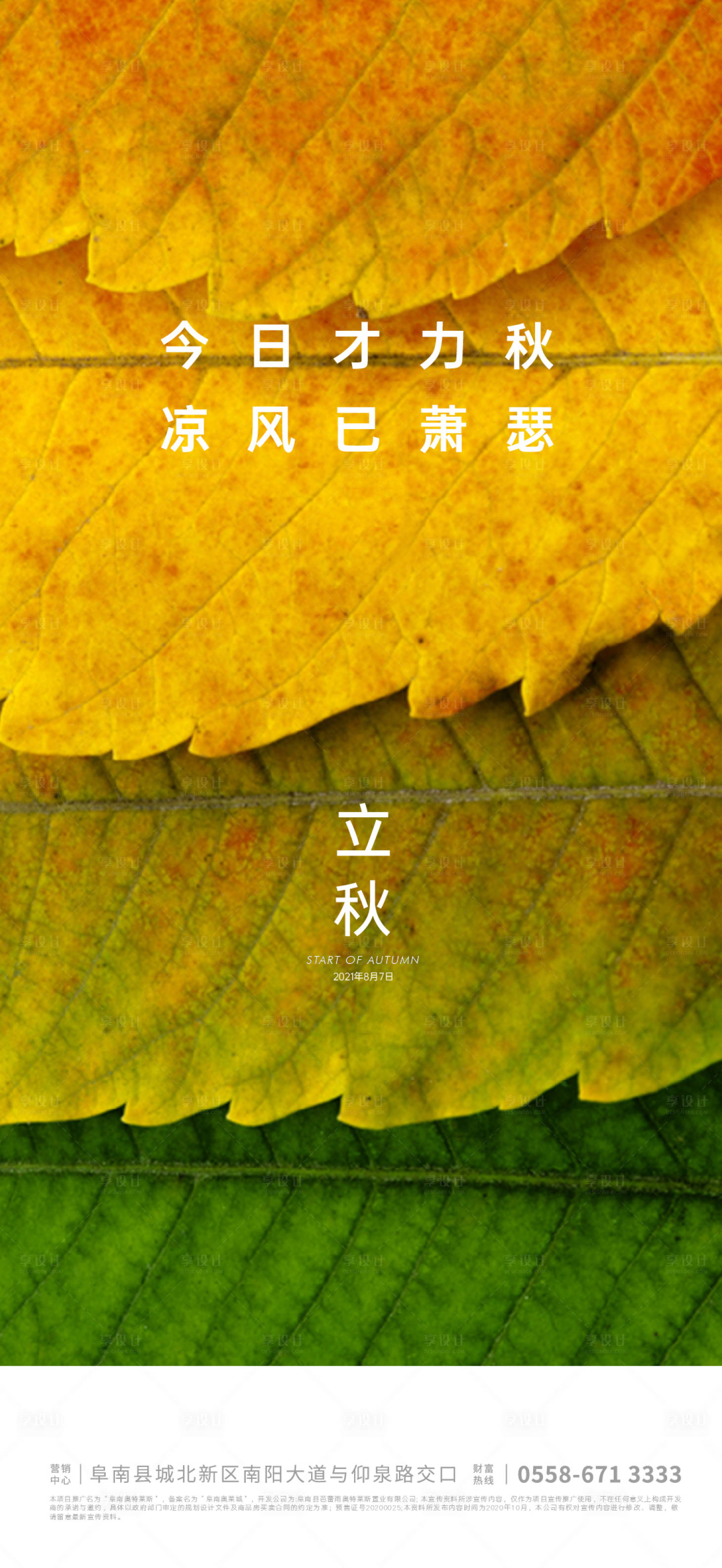 源文件下載【享設計】搜索編號：68270005909317258【立秋海報】