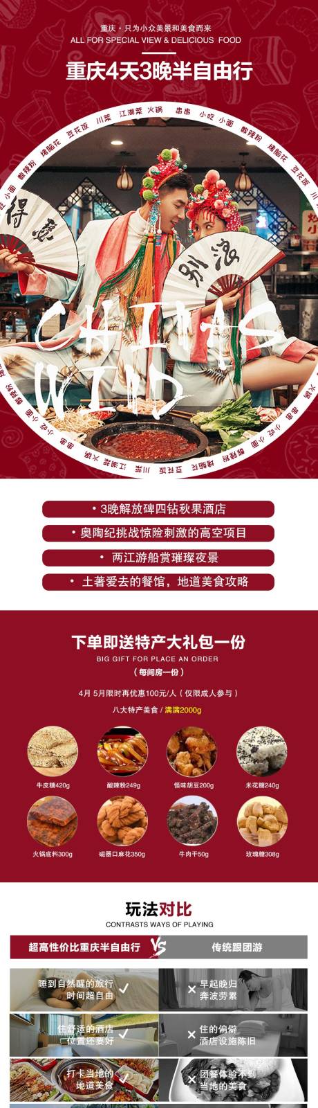 重庆美食之旅旅游电商详情页-源文件【享设计】