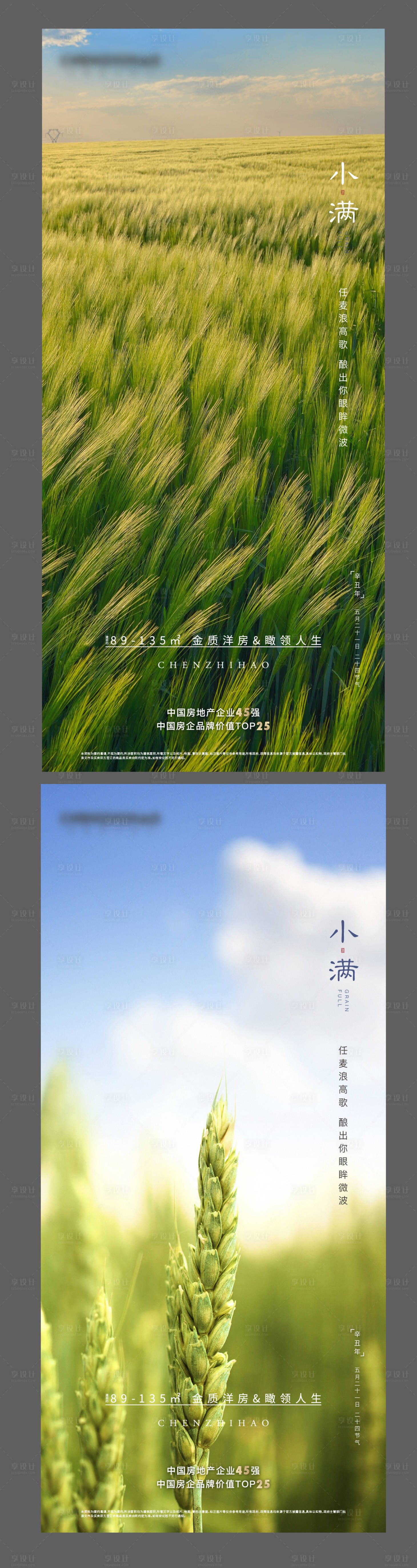 源文件下載【享設計】搜索編號：54220005917018660【節氣海報小滿】