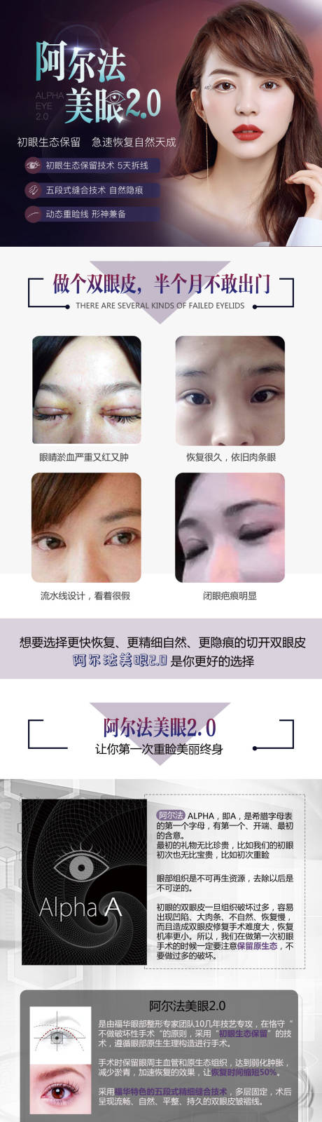 医美双眼皮详情页