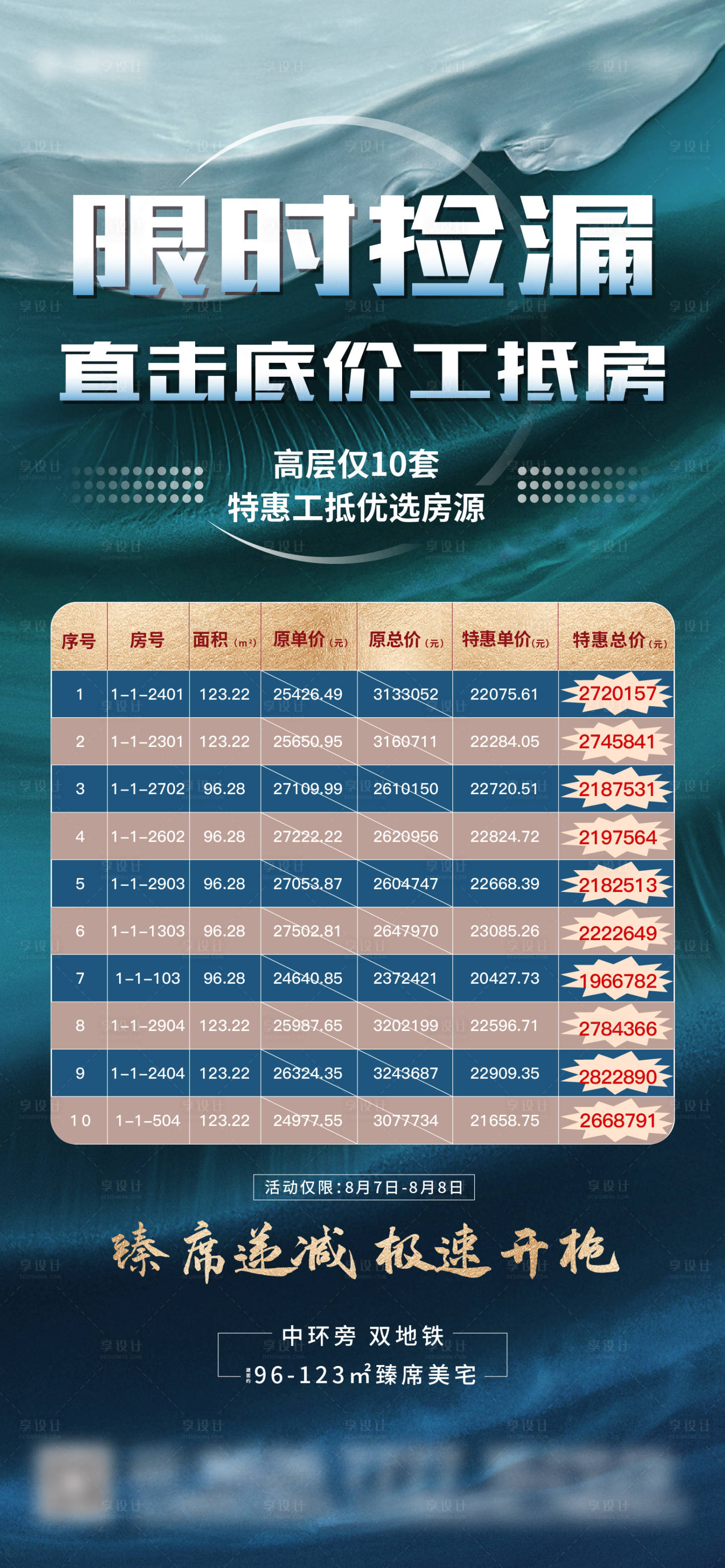 源文件下载【享设计】搜索编号：16540006072507792【地产热销特价房海报】