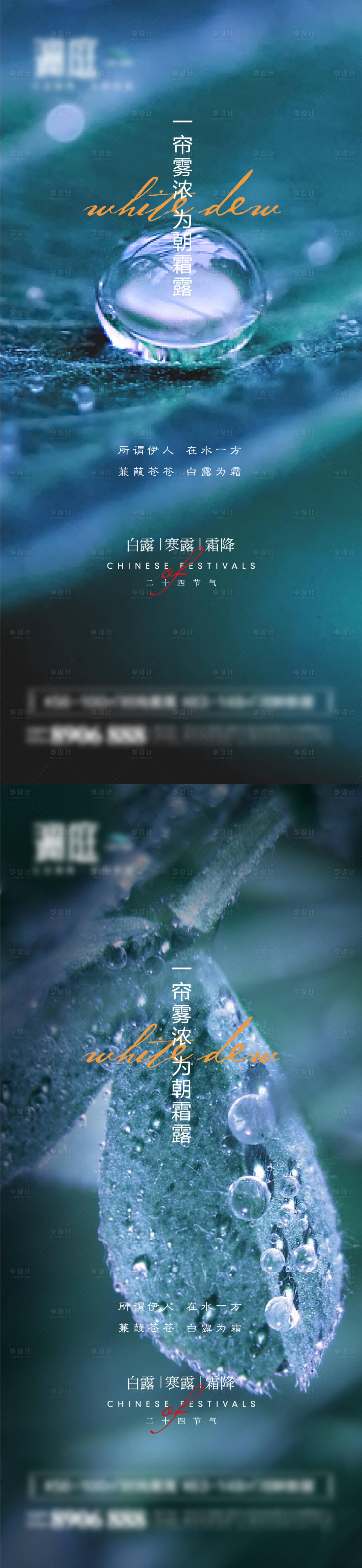源文件下載【白露寒露霜降節氣宣傳海報】編號：67710006017302830