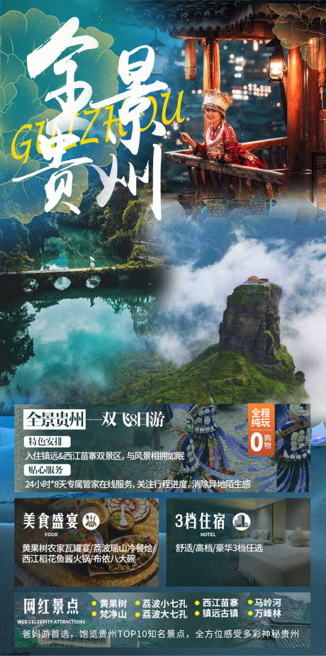 编号：20210806110016577【享设计】源文件下载-贵州旅游海报