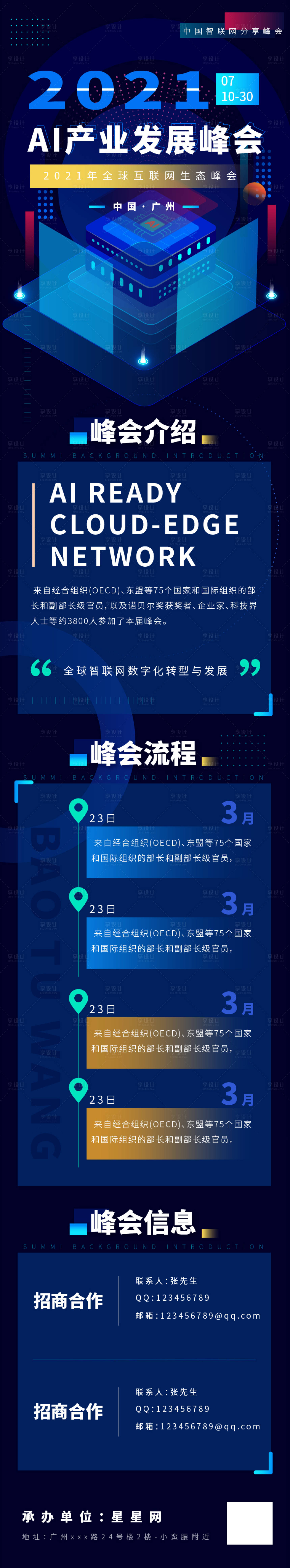 源文件下載【享設(shè)計(jì)】搜索編號(hào)：94220005904411929【藍(lán)色科技人工智能峰會(huì)詳情長圖】