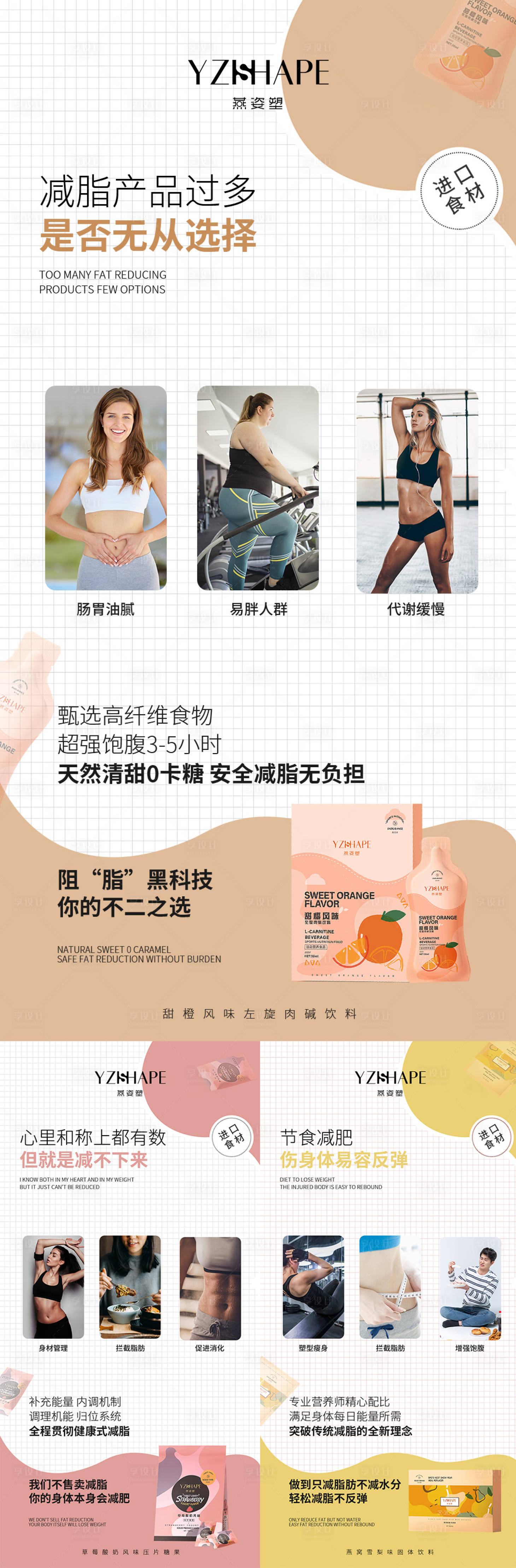 源文件下载【享设计】搜索编号：21780005912542916【微商减脂系列海报】