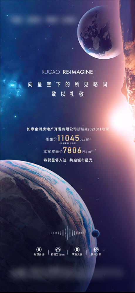 源文件下载【地产星空土拍海报】编号：20210830140524180