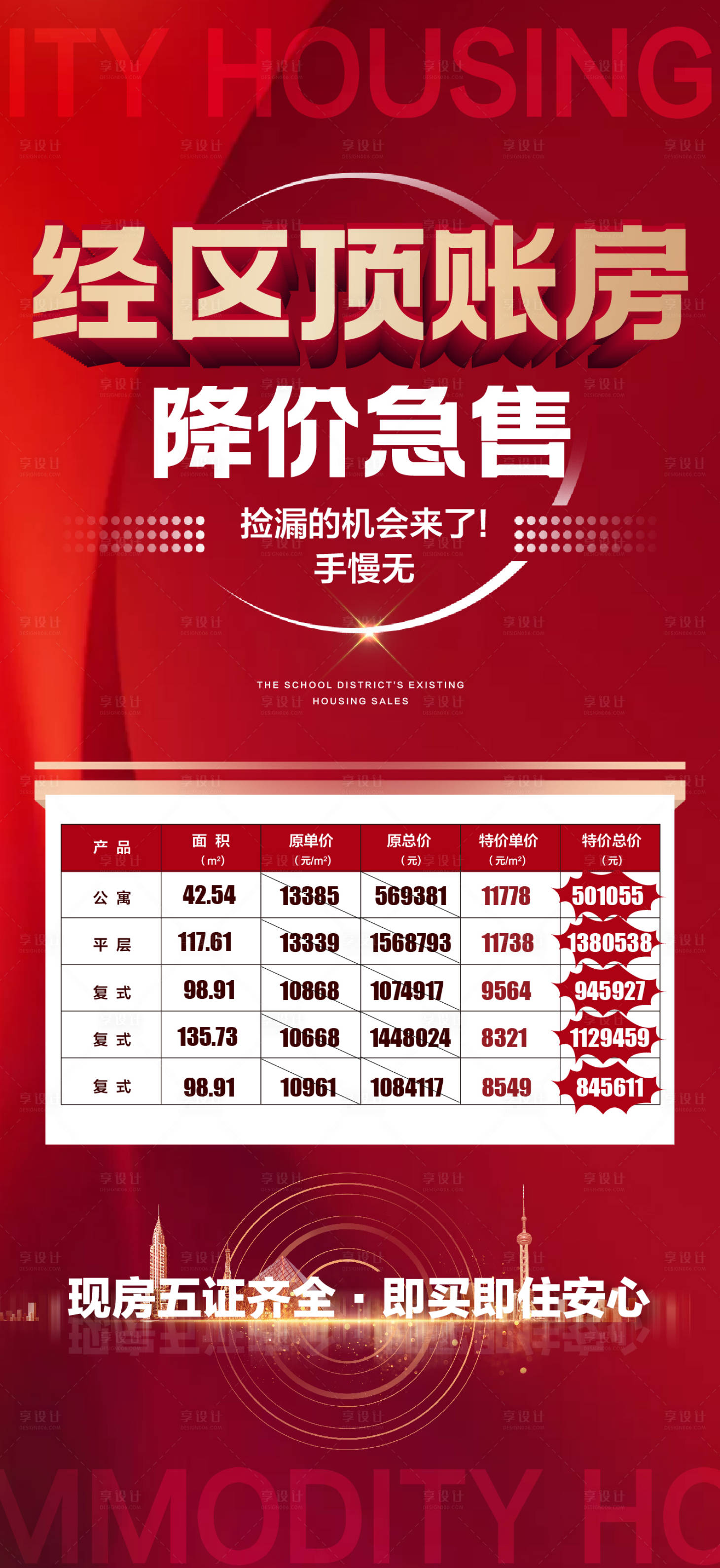 源文件下载【享设计】搜索编号：15500006262937676【地产特价房海报】