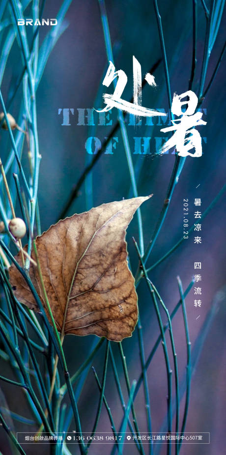 源文件下载【处暑节气海报】编号：76310005948128680