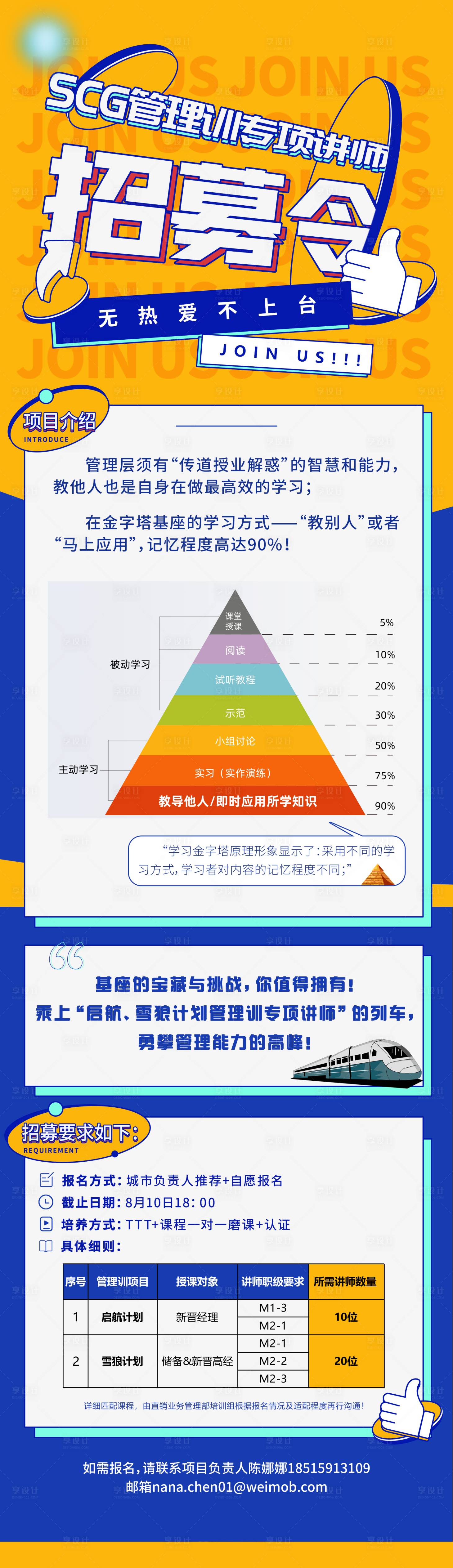 源文件下载【享设计】搜索编号：92190005886722416【互联网讲师招募令长图海报】