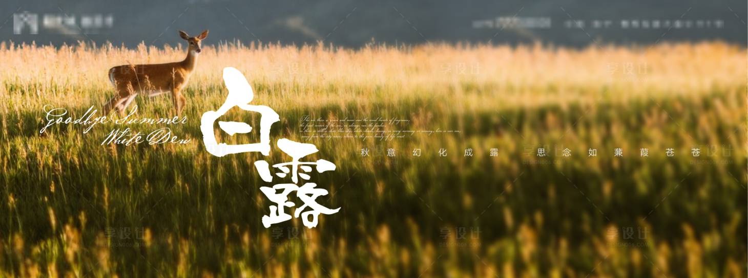 源文件下载【享设计】搜索编号：58160006051055884【白露海报】