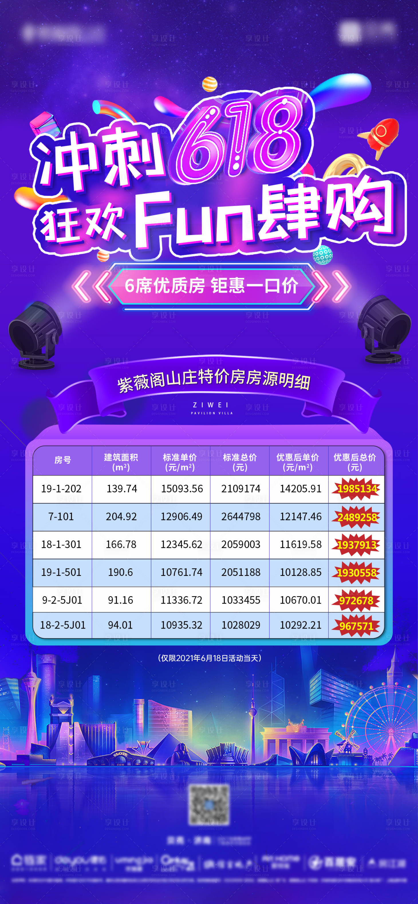 源文件下載【享設計】搜索編號：86550006160542277【地產618特價房海報】