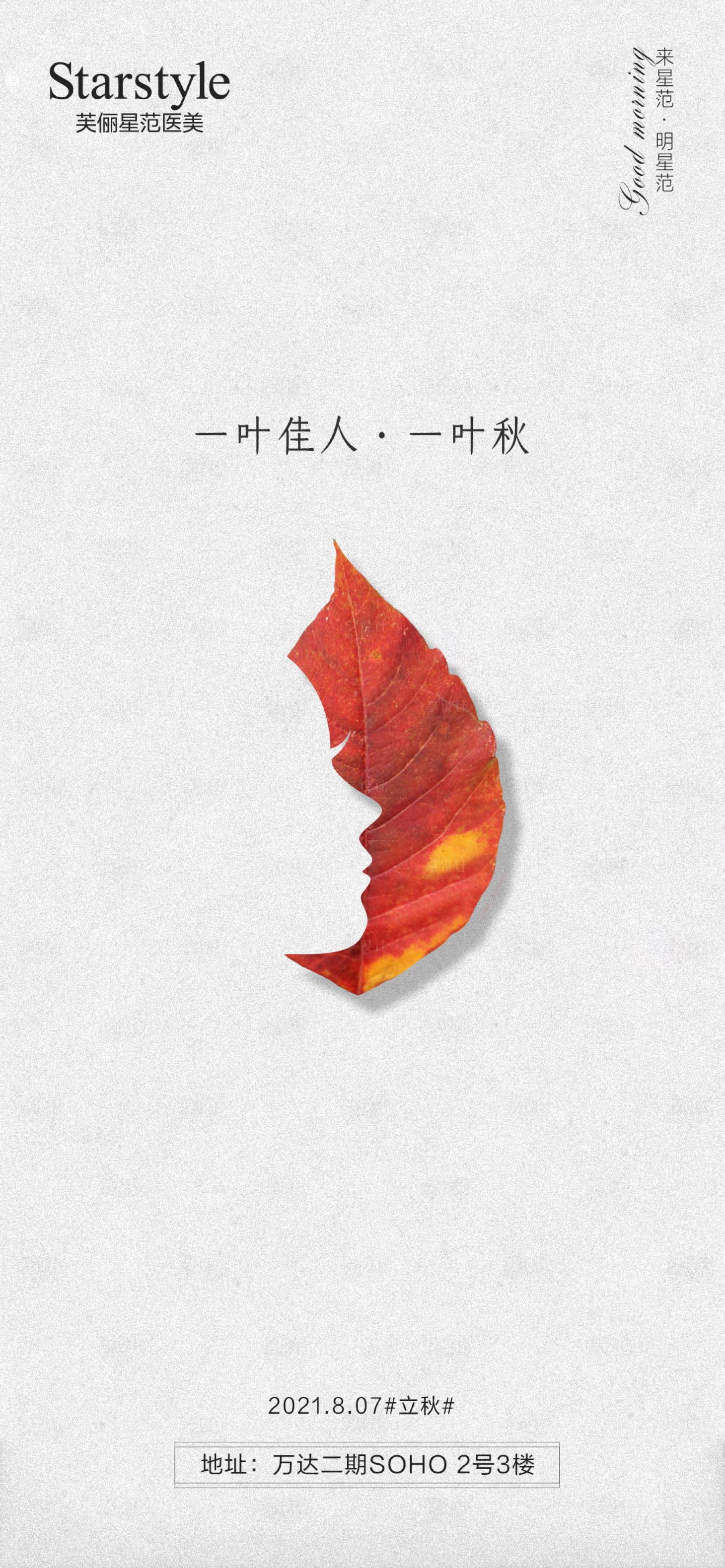 源文件下載【享設計】搜索編號：31830005908532346【醫美整形立秋節氣海報】