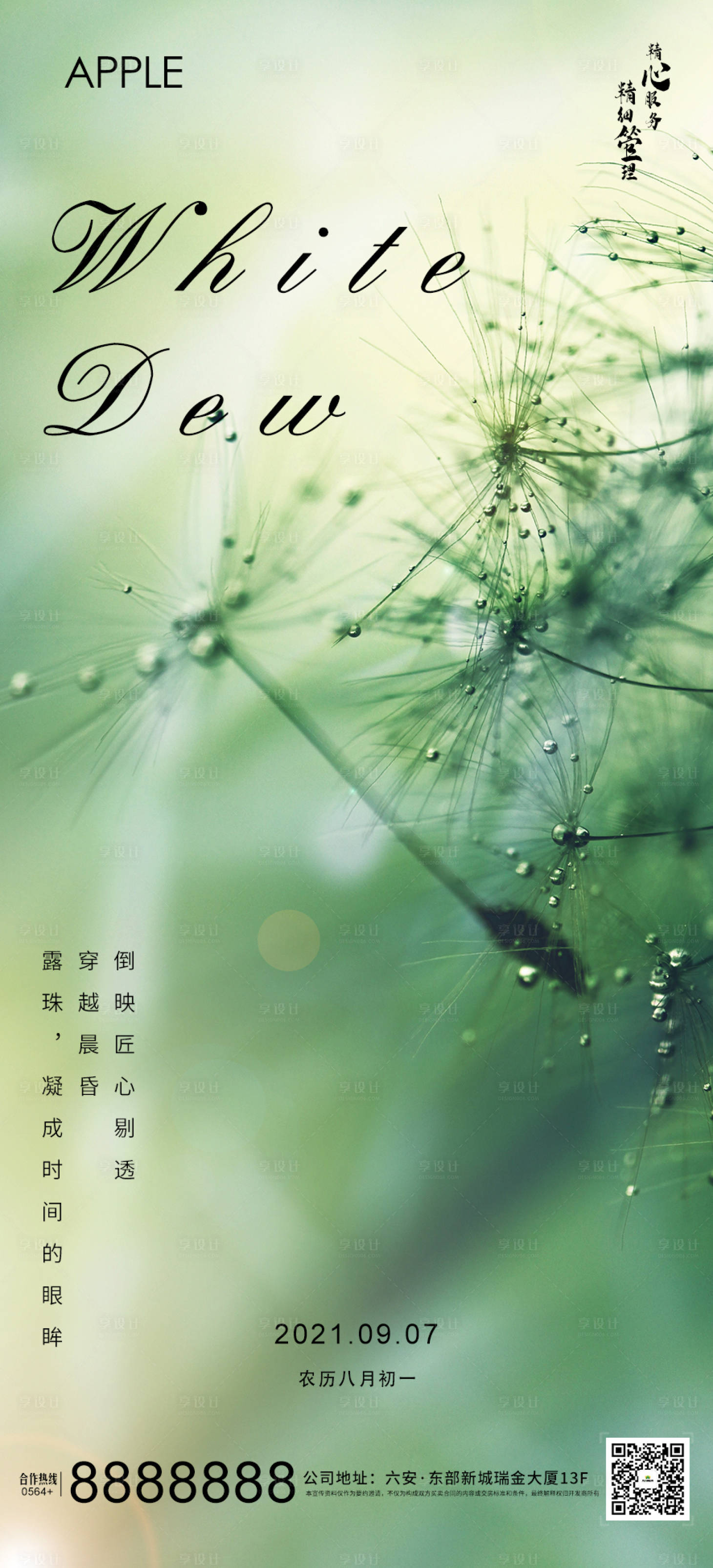 源文件下載【享設計】搜索編號：35060006228054371【白露節氣海報】