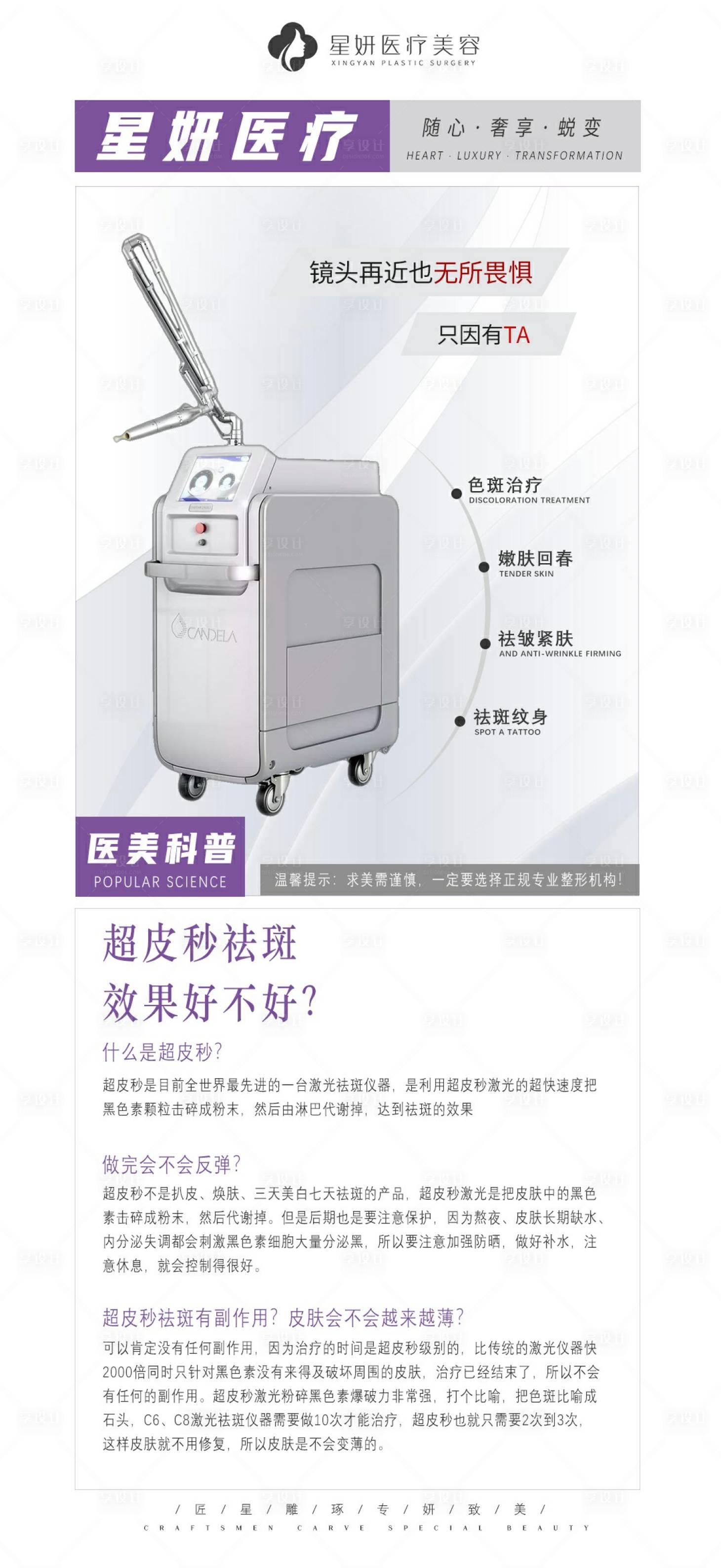 源文件下载【享设计】搜索编号：76310005929209504【医美仪器科普海报】