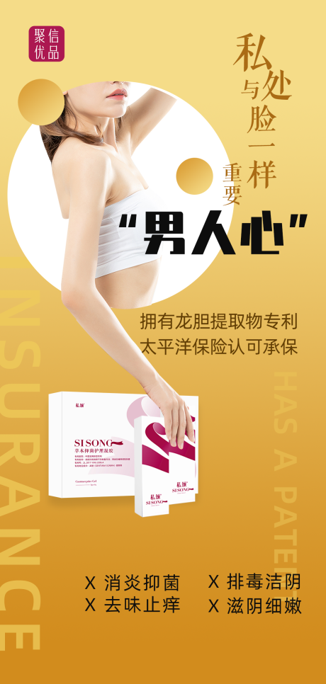 源文件下载【女性炎症海报】编号：79340005905586160