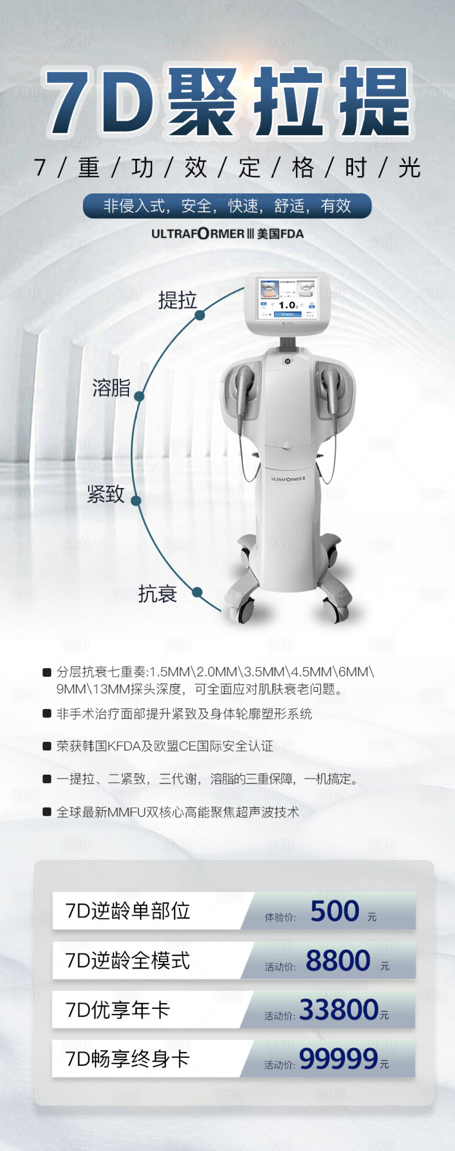 源文件下载【享设计】搜索编号：27580006168354694【7D抗衰医美仪器海报】