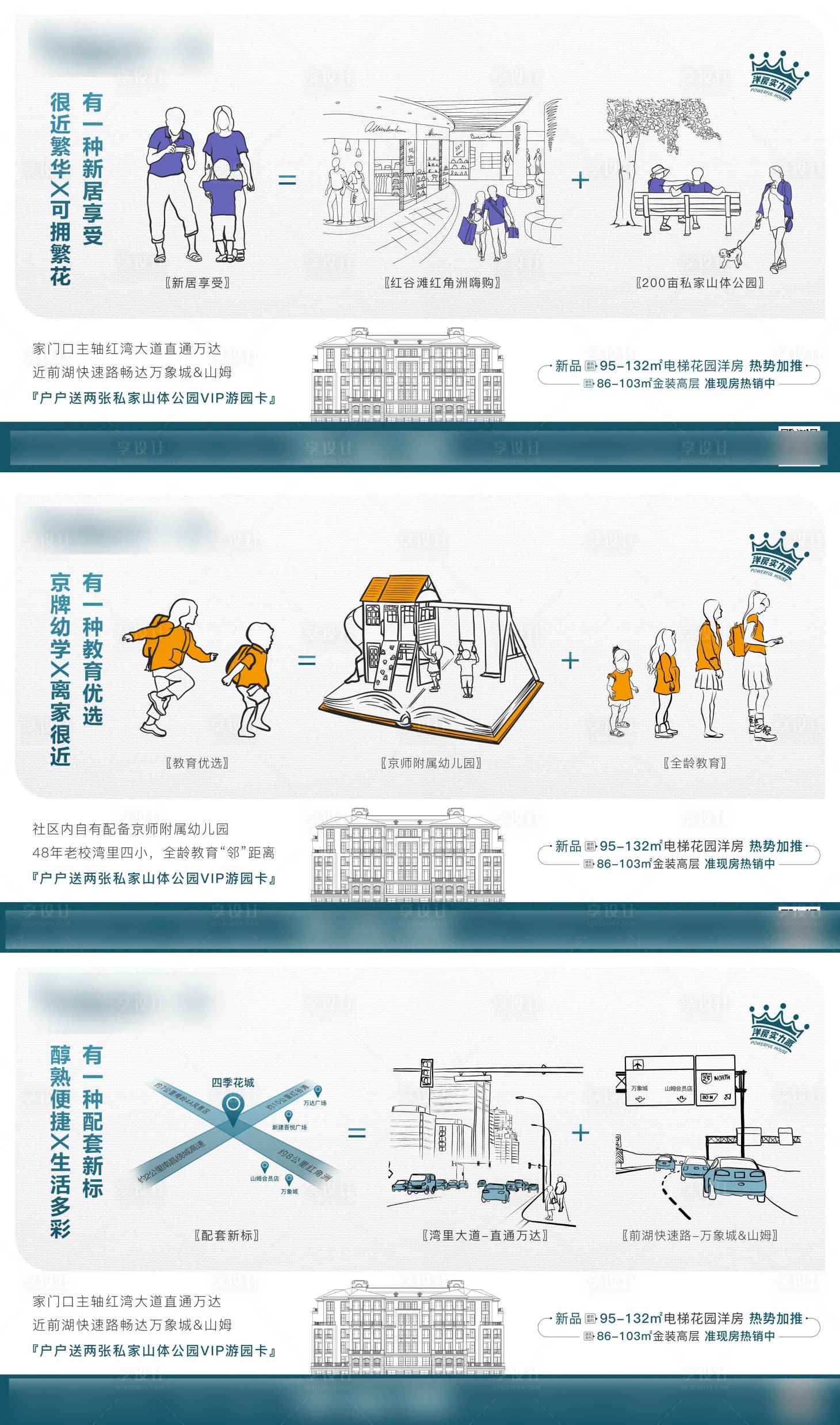 源文件下載【洋房住宅創意手繪系列微信】編號：48010006172536940