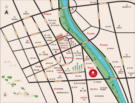 源文件下载【地产区位图海报】编号：83800006164294688