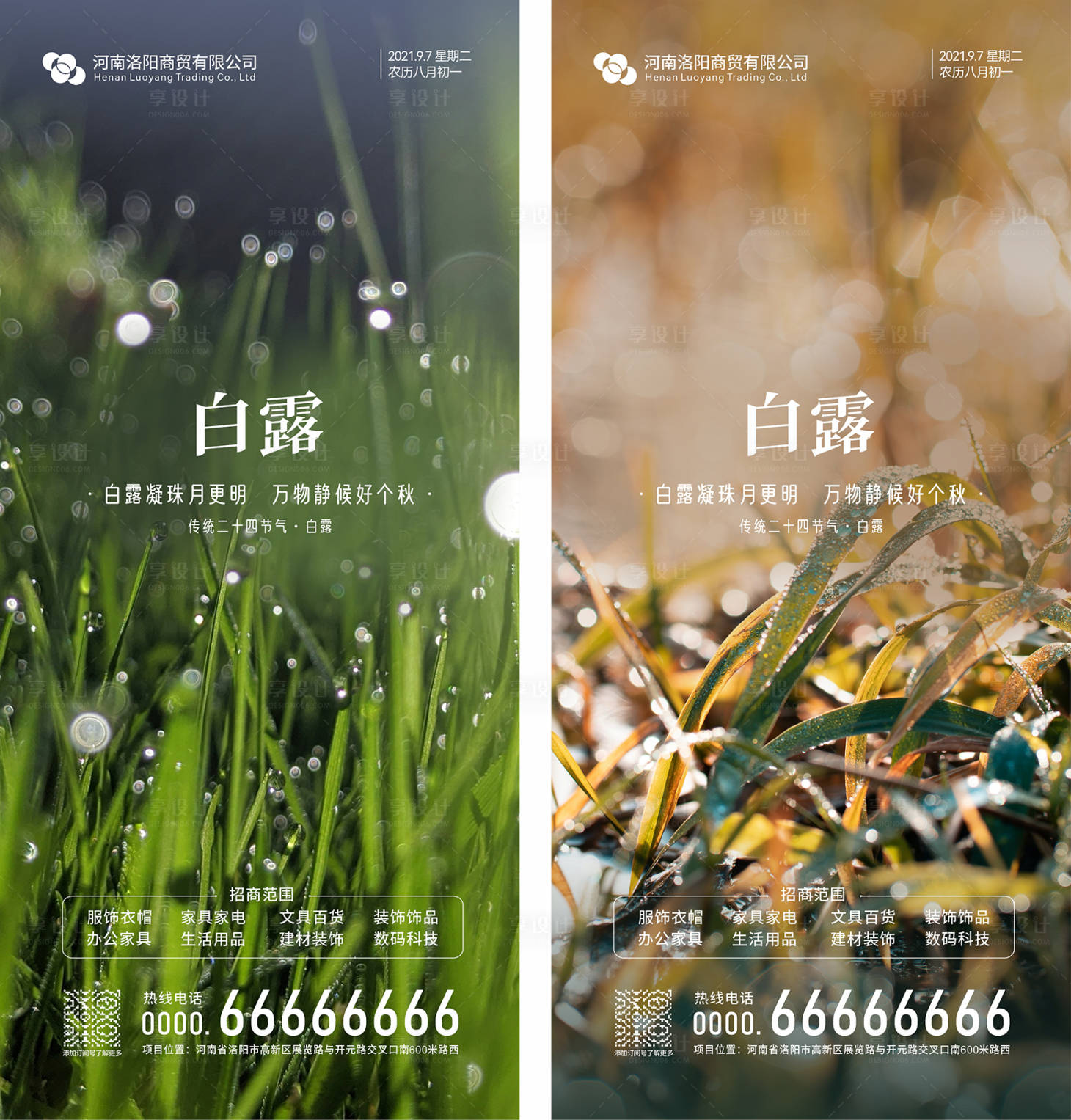 源文件下载【白露节气海报】编号：19860006224622177