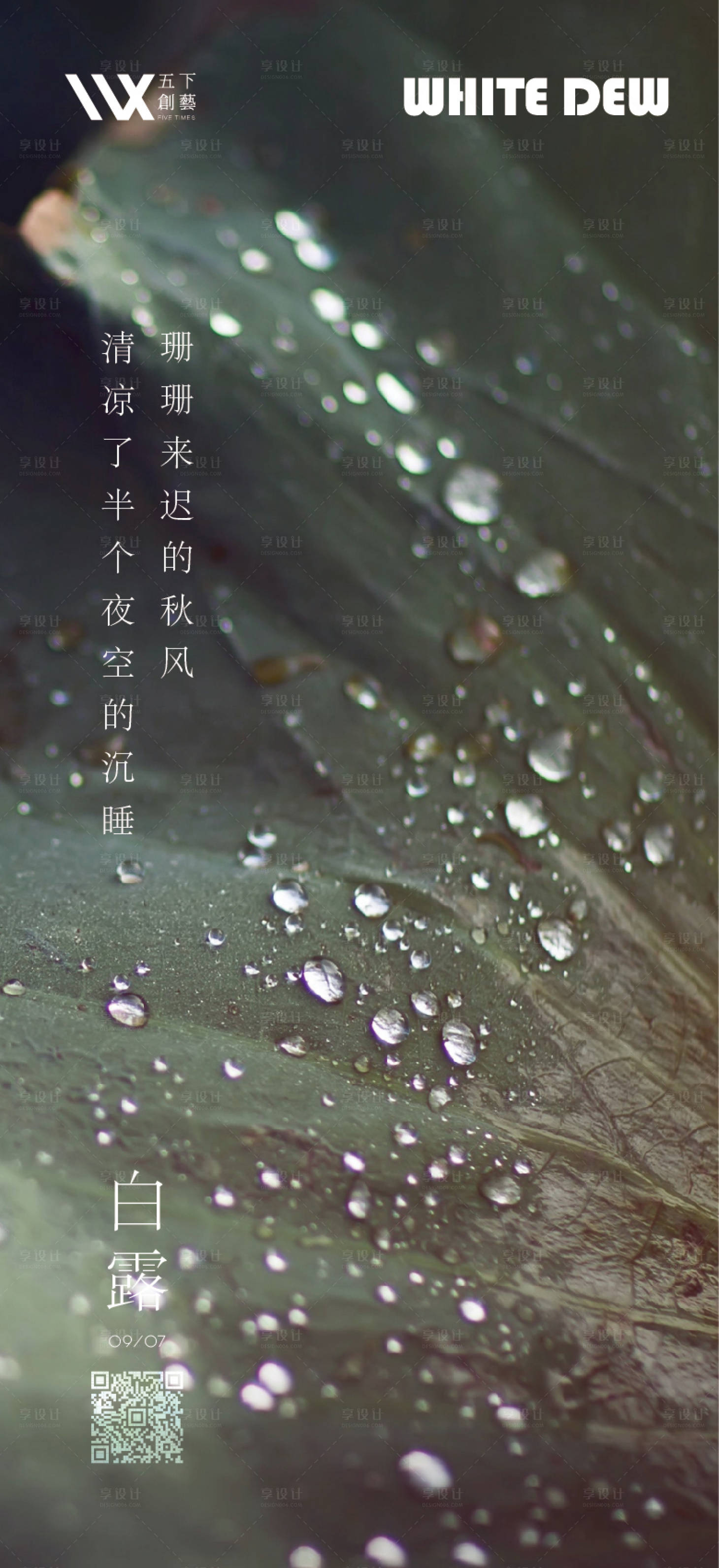 源文件下载【享设计】搜索编号：85200006202466045【白露海报】