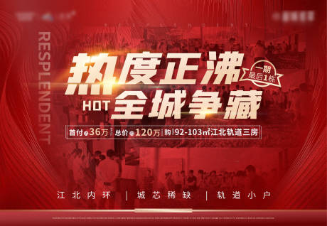 源文件下載【享設計】搜索編號：94630005964391888【熱銷房地產(chǎn)廣告展板】