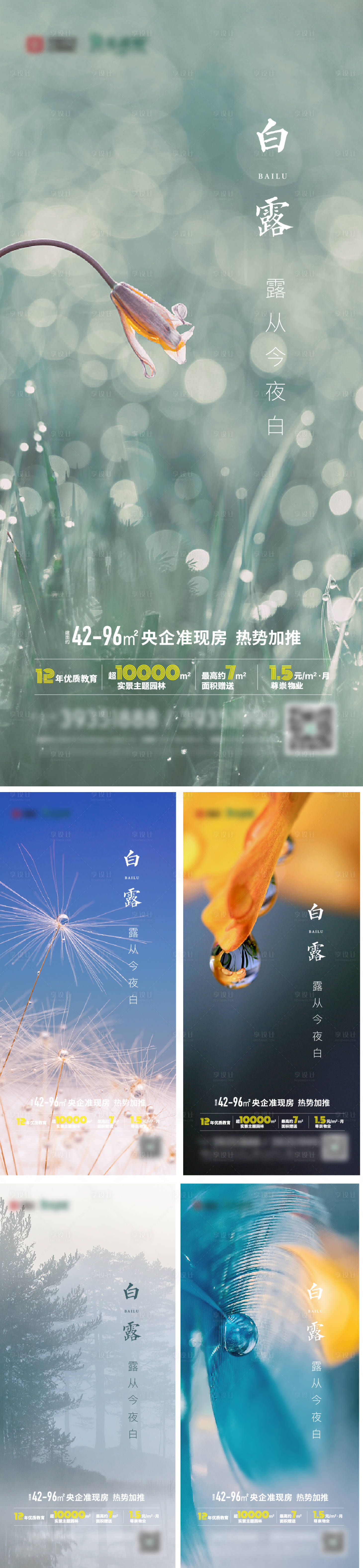 源文件下載【地產白露系列海報】編號：68870006098432570