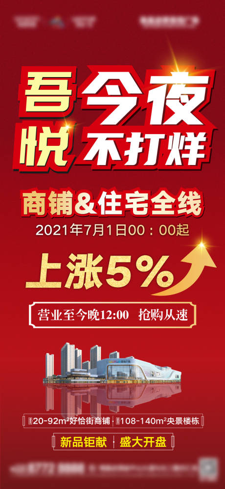 源文件下载【地产不打烊刷屏海报】编号：55220006059879351
