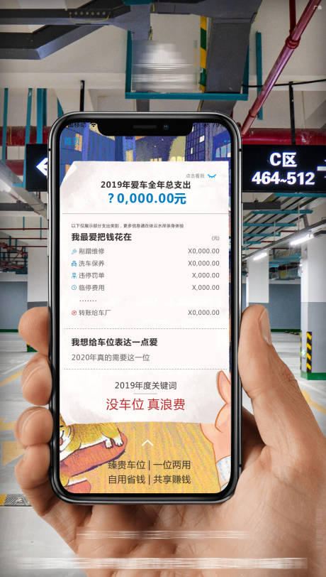 源文件下载【享设计】搜索编号：33580005912947794【车位热点年度海报】