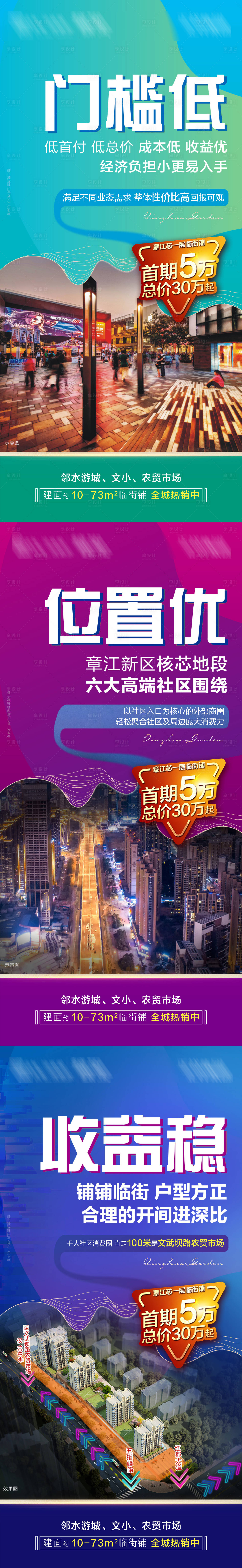 源文件下载【地产商业价值点系列海报】编号：49520006252733359