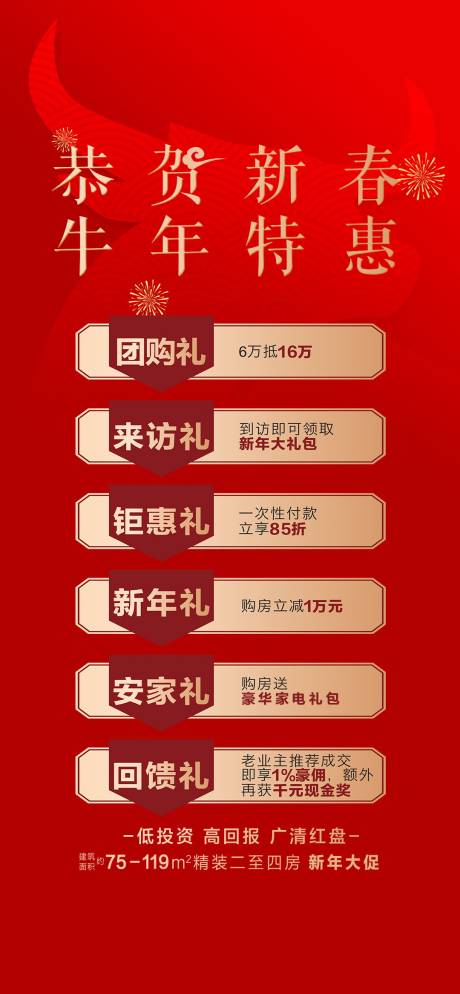源文件下载【地产恭贺新春海报】编号：95670006160252853