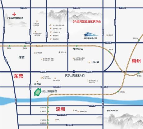 源文件下载【房地产区位图广告展板】编号：71940005932301444