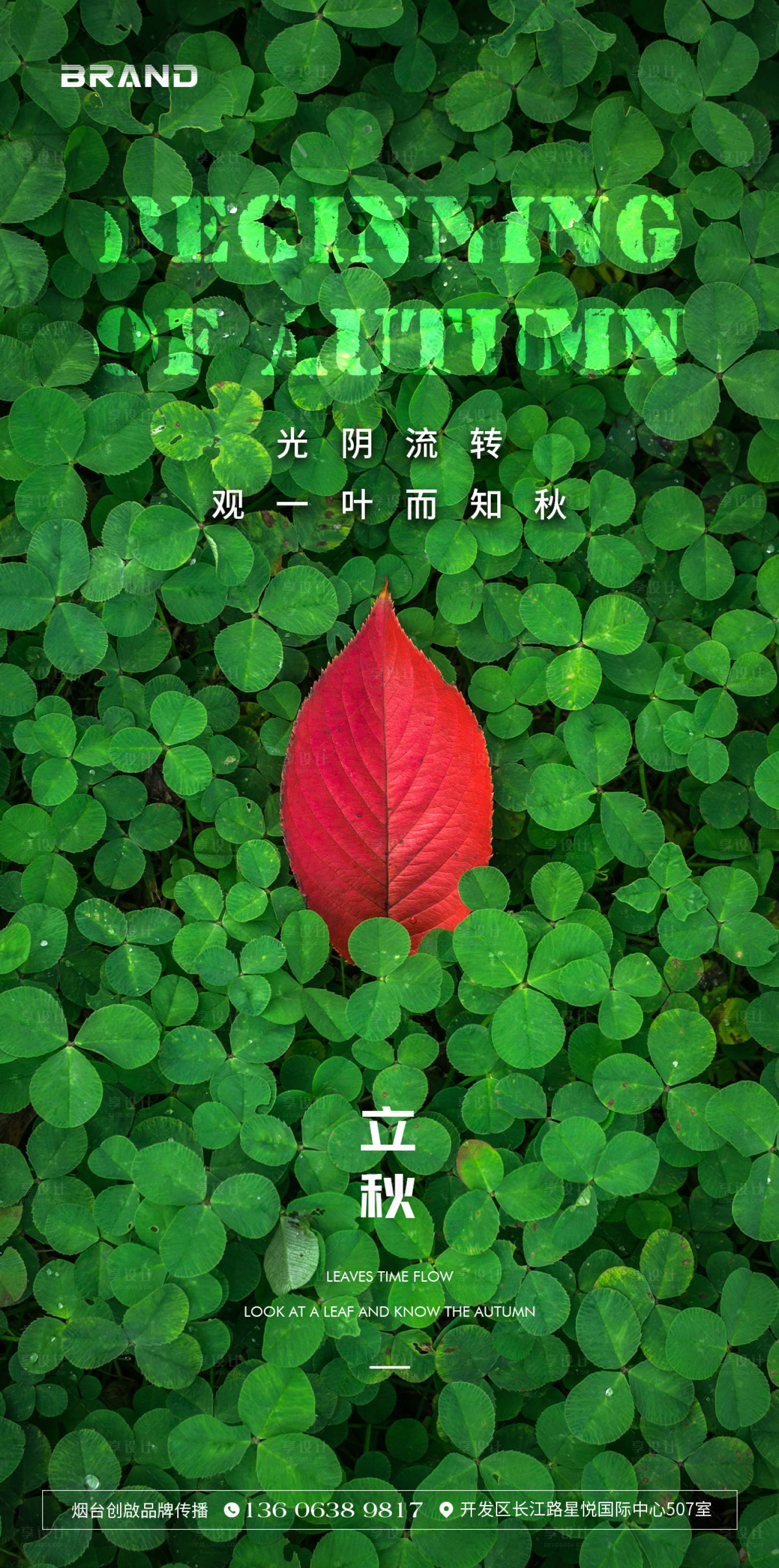 源文件下载【立秋节气海报】编号：32240005846141391