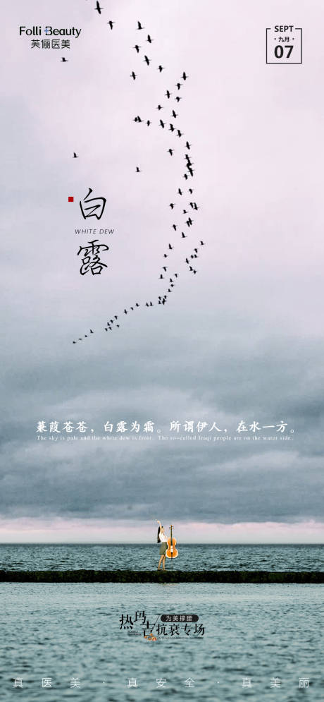 源文件下載【享設(shè)計】搜索編號：13180006248297186【醫(yī)美白露節(jié)氣海報】