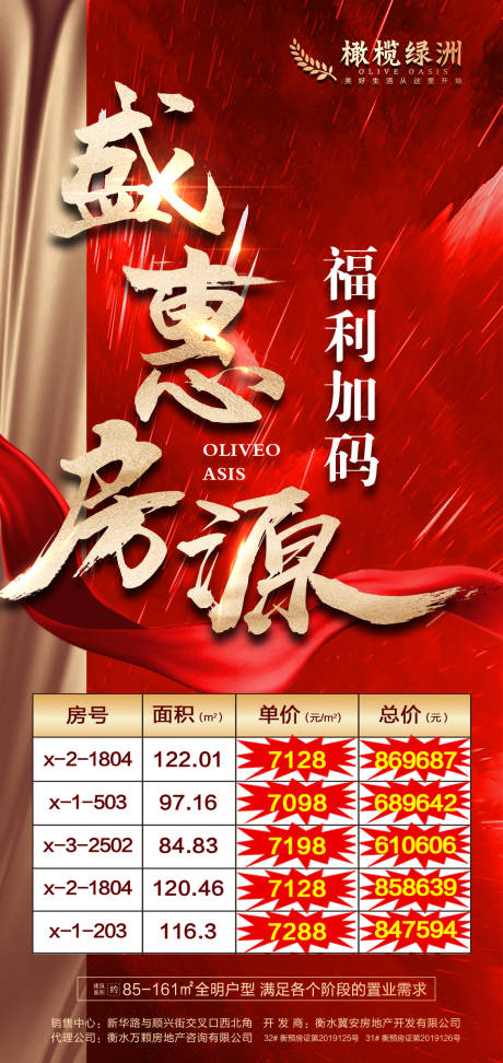 源文件下载【地产大气红金特价房海报】编号：20210804081832344