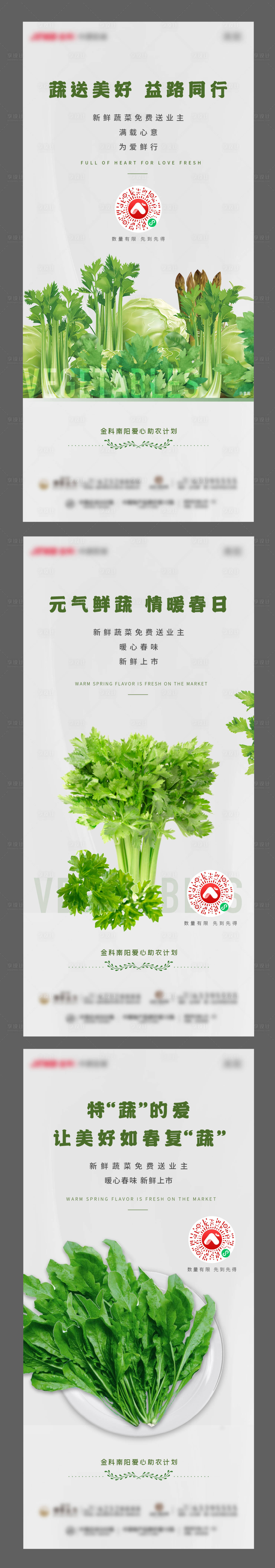 编号：20210823173438326【享设计】源文件下载-地产蔬菜助农活动系列海报
