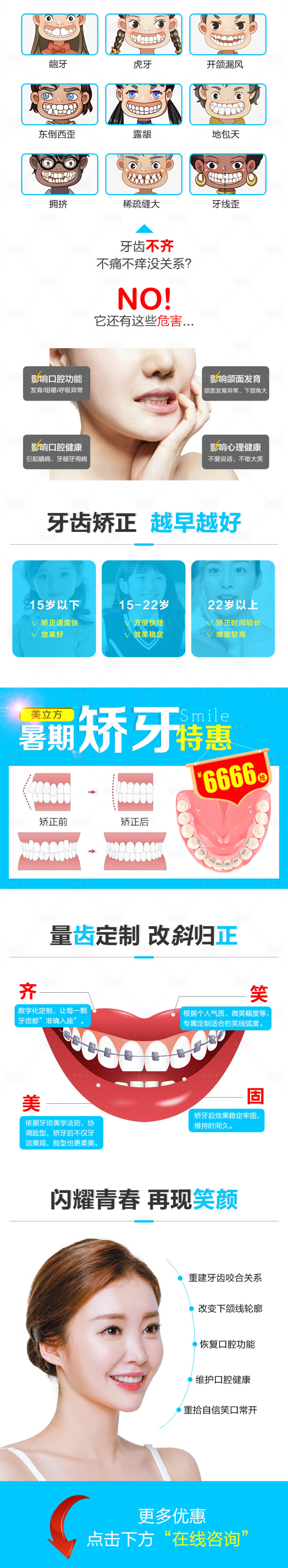 源文件下载【享设计】搜索编号：48590006606078774【口腔牙齿矫正活动页】