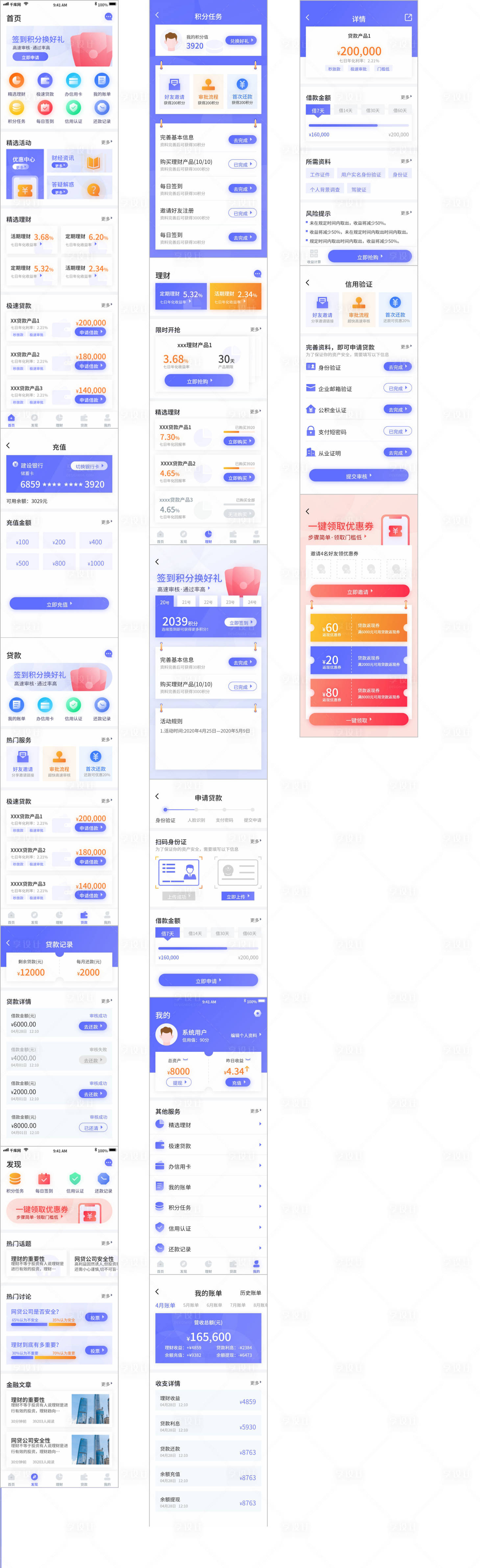 源文件下载【享设计】搜索编号：83750006381902881【金融理财app网页设计】