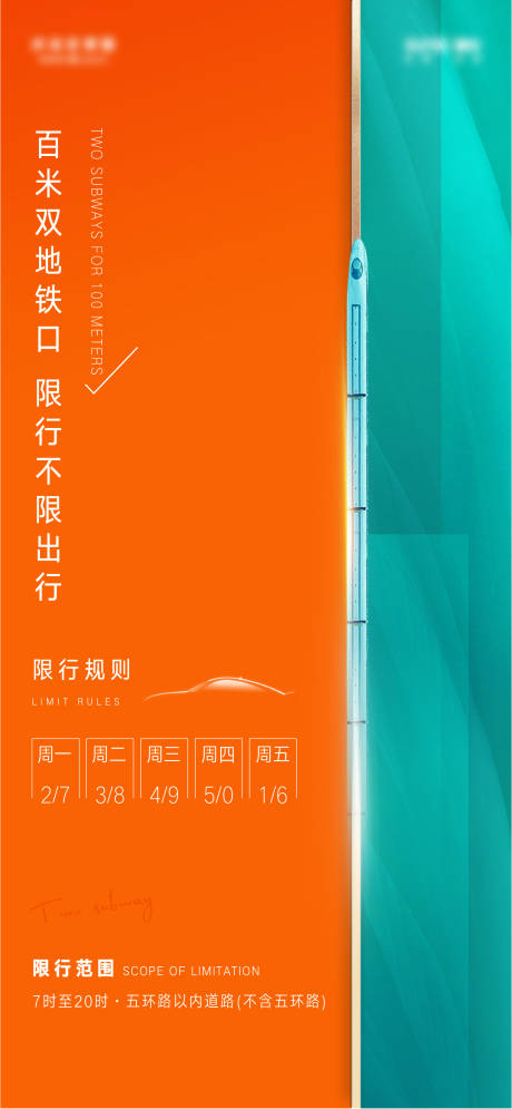 源文件下载【限行海报】编号：13330006317684973