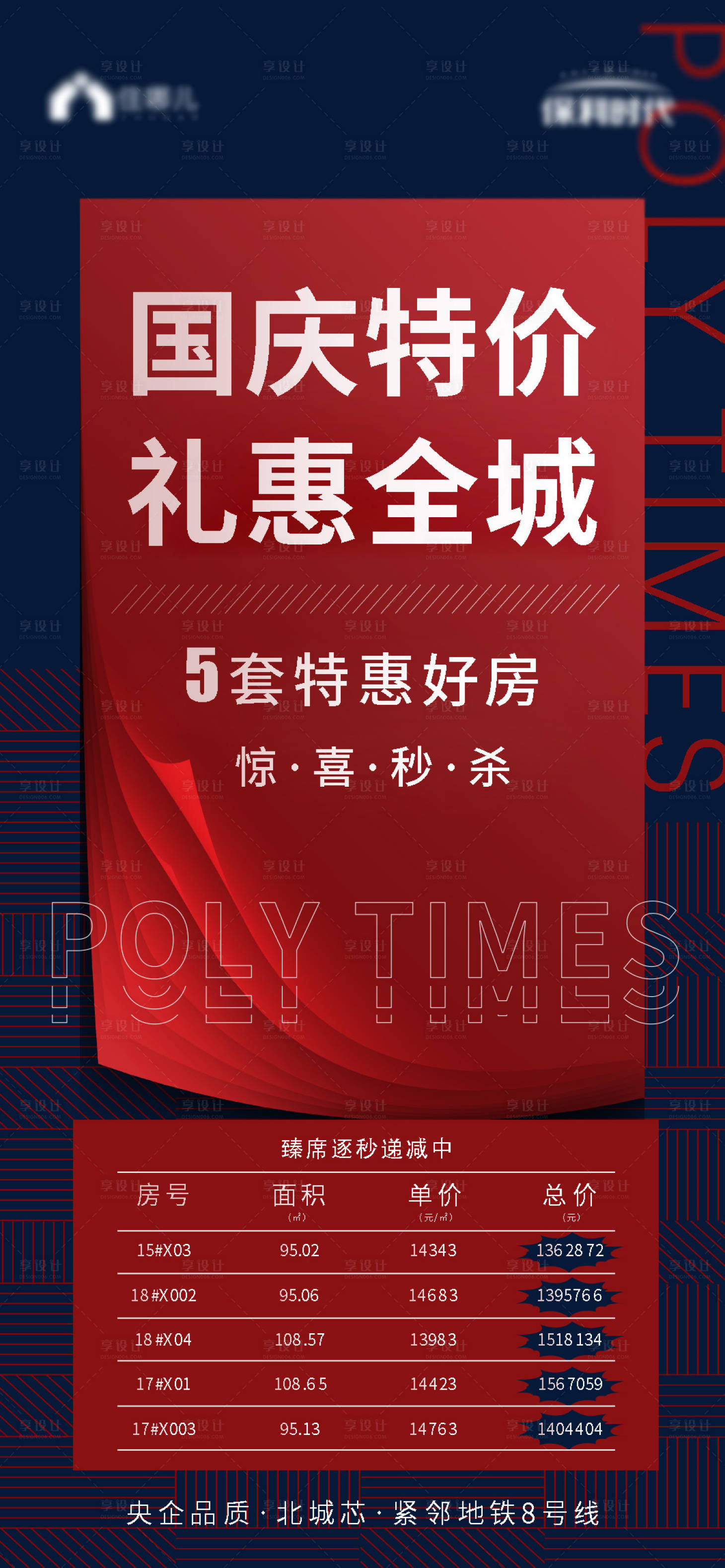 源文件下載【享設計】搜索編號：78630006687241383【地產國慶特價海報】