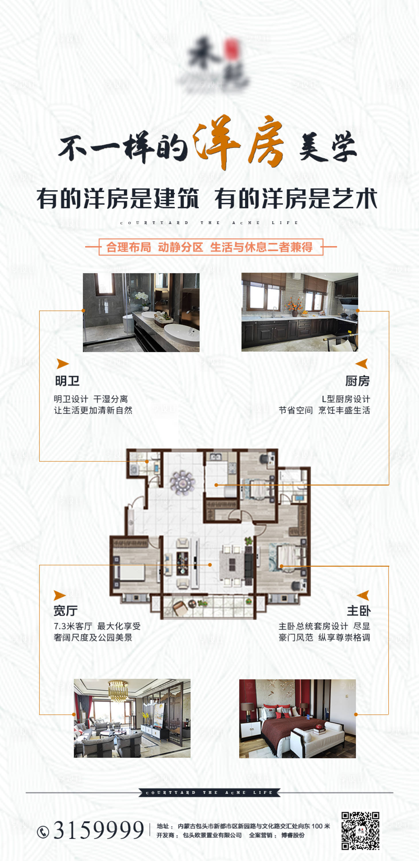 源文件下载【享设计】搜索编号：65570006409413791【地产洋房户型解析刷屏海报】