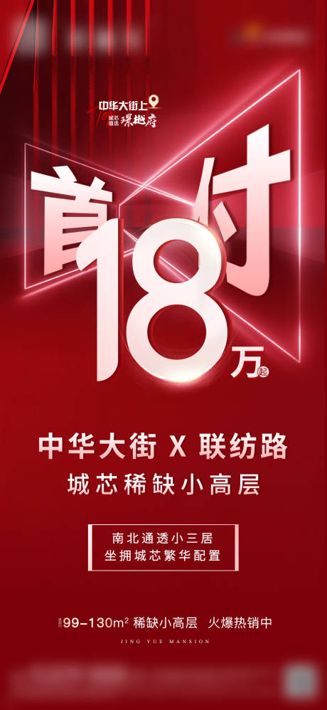 源文件下载【首付18万起稀缺小高层海报】编号：80210006668668667