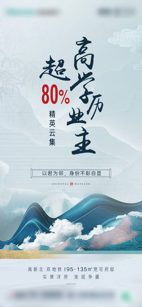 源文件下载【新中式高学历海报】编号：97570006355197860
