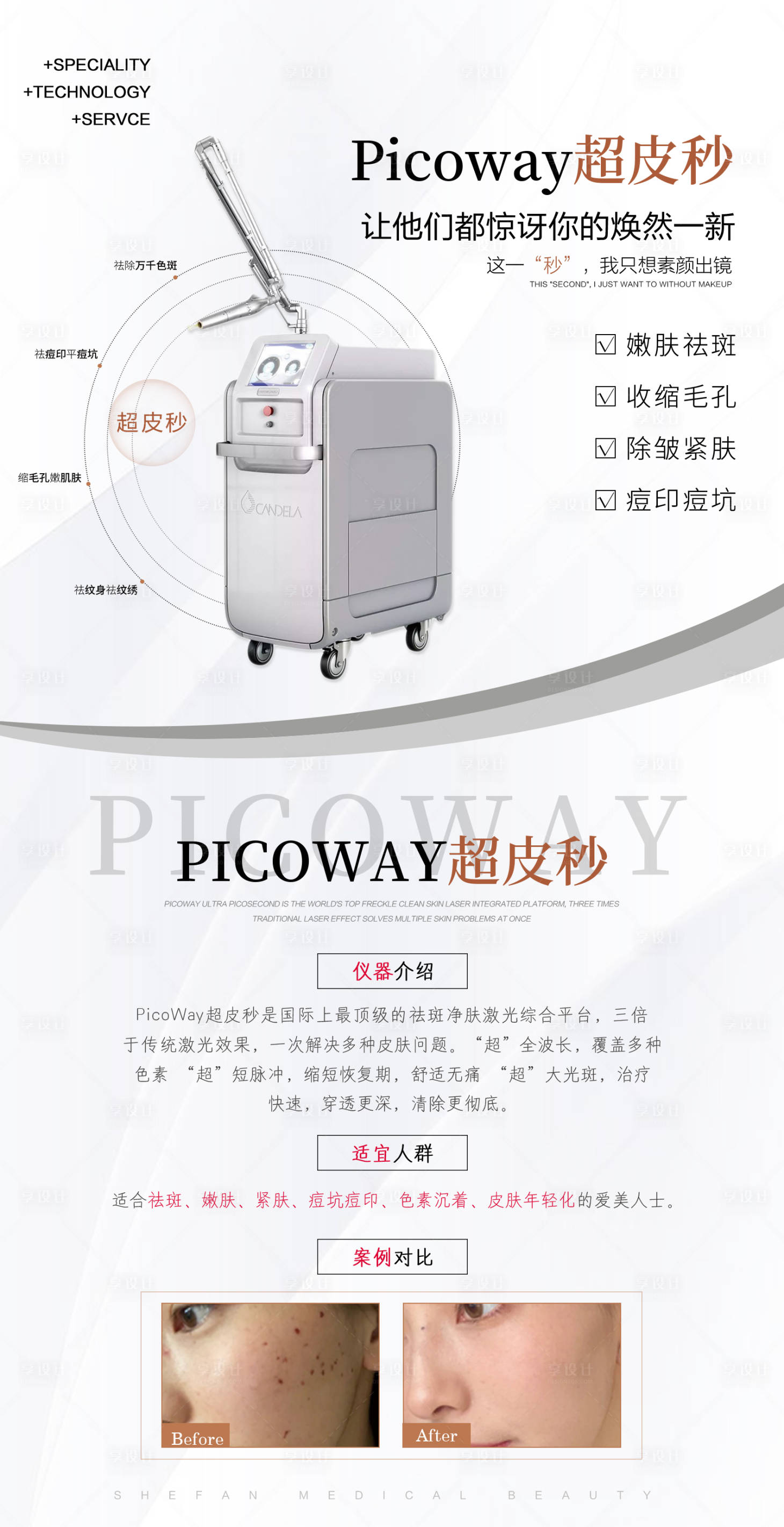 源文件下载【享设计】搜索编号：79360006291411017【超皮秒仪器介绍海报】
