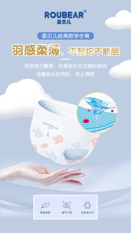 源文件下载【纸尿裤产品海报】编号：91580006402243594