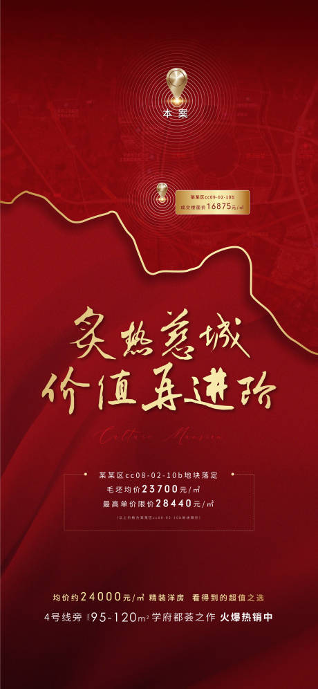 源文件下载【地产土拍拿地海报】编号：86720006415126177