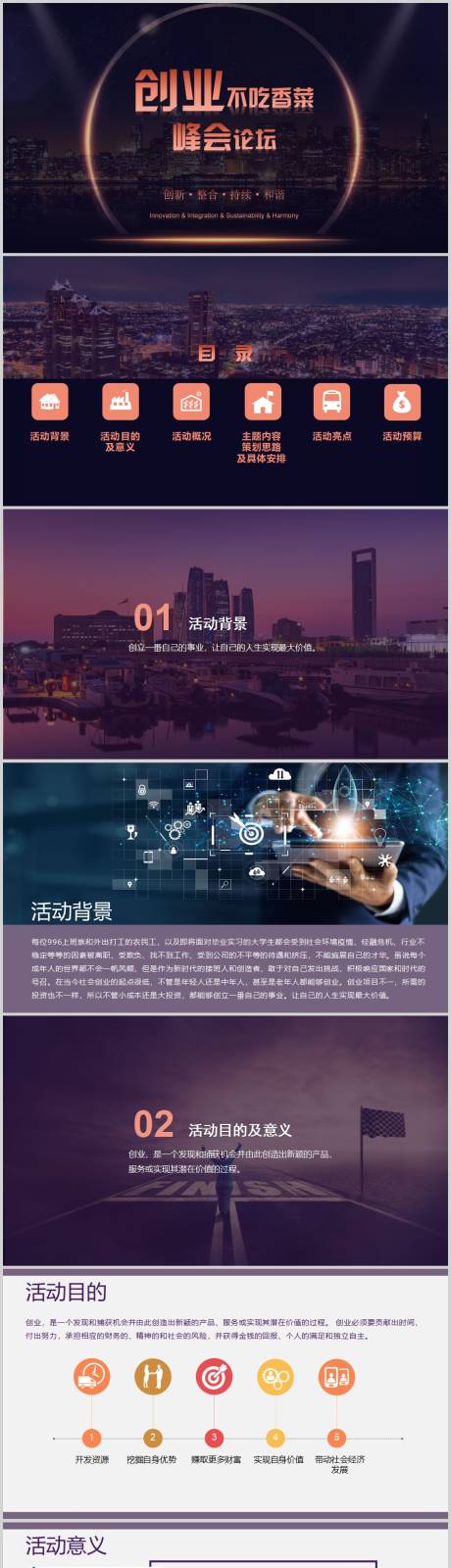 源文件下载【创业项目建设峰会论坛PPT】编号：45040006333298711